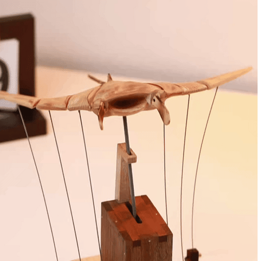 Handcrafted   Wooden   Manta   Ray   Automaton