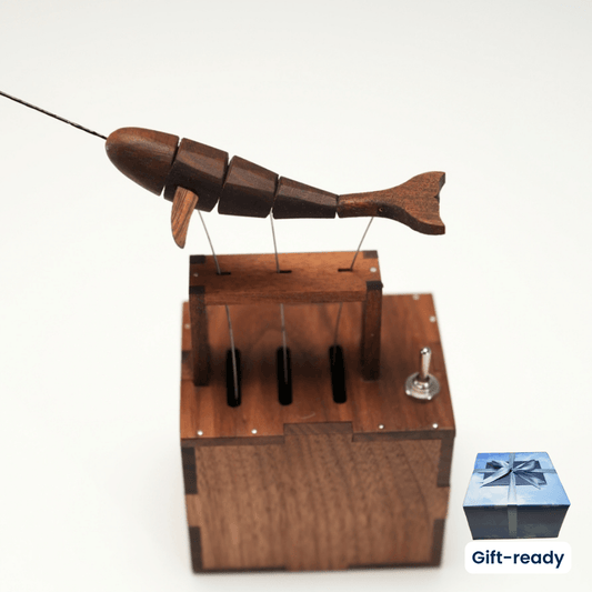 Walnut Whale Automaton — product image 1